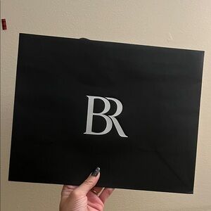 Black BR Logo Shopping Bag